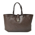 Bottega Veneta A4 Size Tote Bag Intrecciato Leather Dark