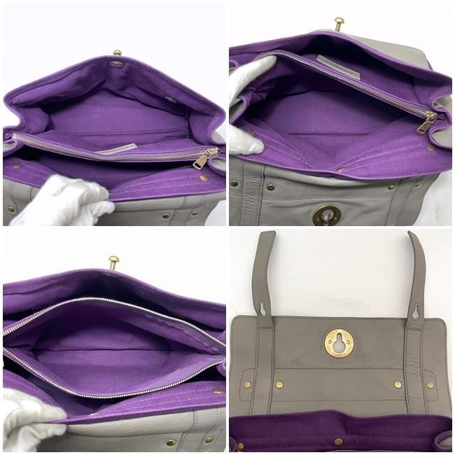 Saint Laurent 2-Way Bag Gray Purple Muse — view 3