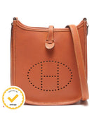 Hermes Shoulder Bag Crossbody Silver Evelyne TPM