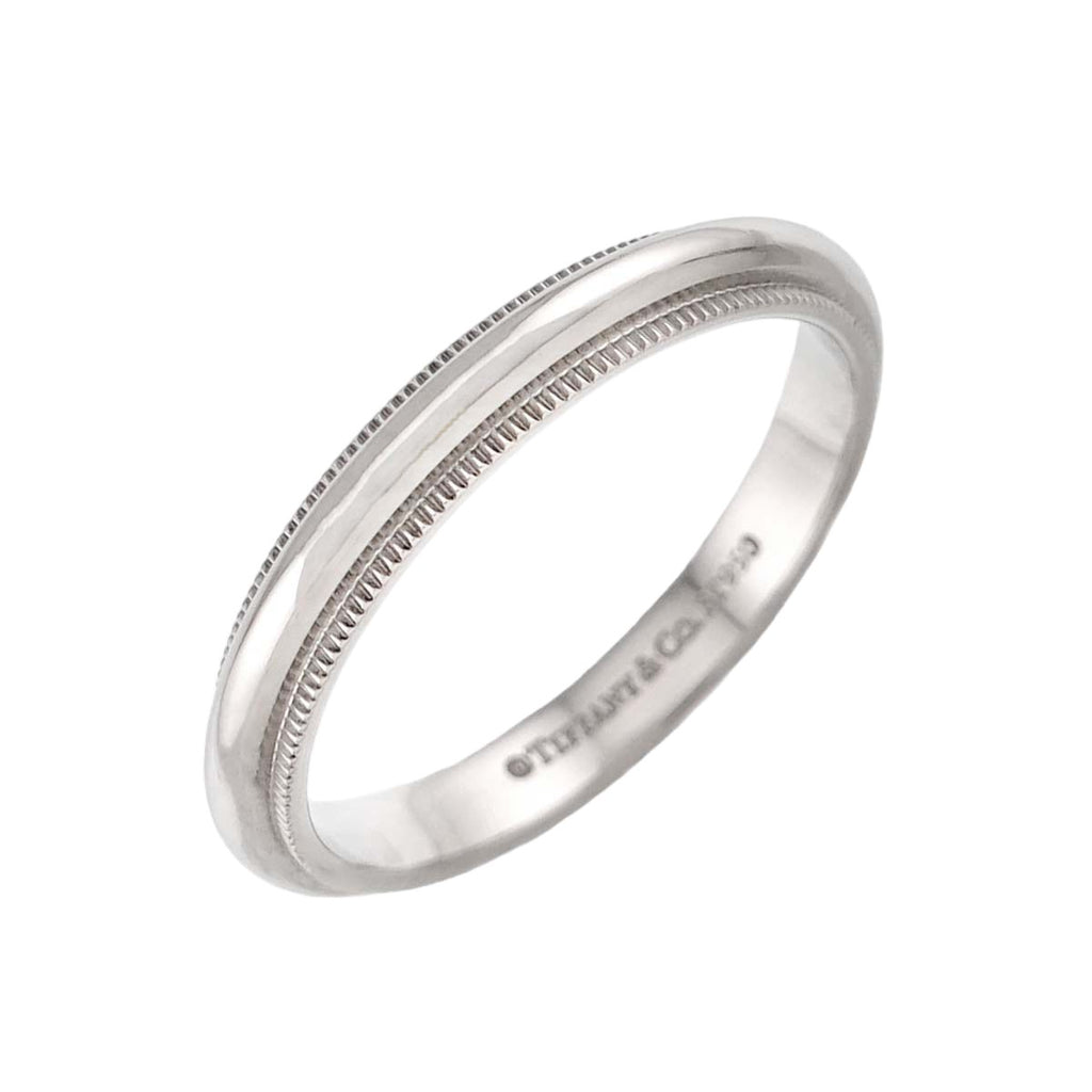 Tiffany & Co Milgray Ring Pt Platinum Together Milgrain