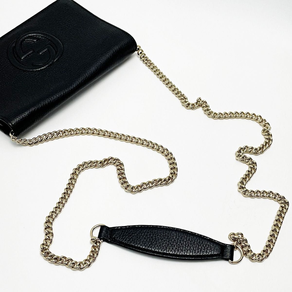 Gucci Soho Black Shoulder Bag Interlocking GG — view 6