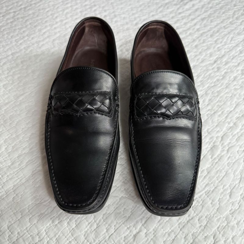 Bottega Veneta Intrecciato Leather Loafer 36 1 2 Black — view 6
