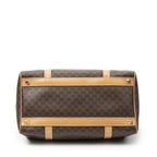 Celine Vintage Small Boston Brown Beige Macadam Canvas — view 6