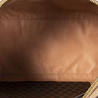 Celine Vintage Small Boston Brown Beige Macadam Canvas — view 9
