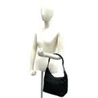 Gucci GG Canvas Bamboo Leather Shoulder Bag Semi Black — view 2
