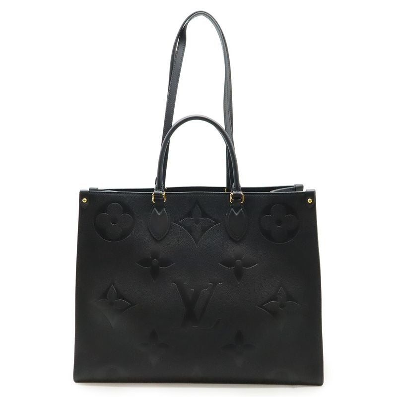 Louis Vuitton Monogram Empreinte On The Go GM Tote Bag Large Shoulder 2-Way