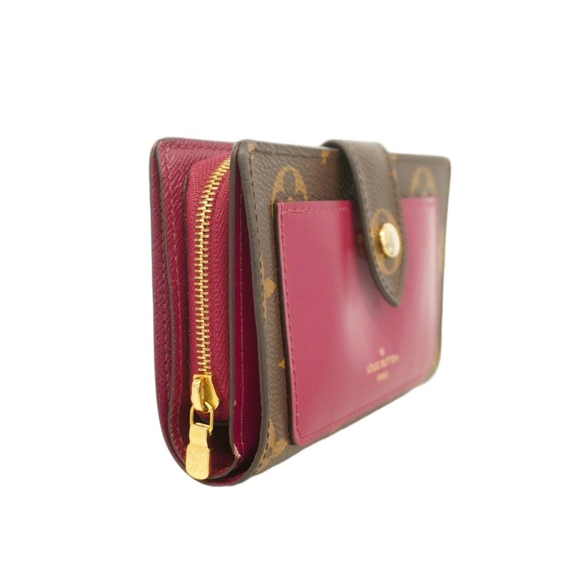 Louis Vuitton Wallet Monogram Portefeuille Juliette Brown Fuchsia — view 2