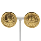 Chanel 31 rue Cambon Vintage Gold Plated 23 g Earrings