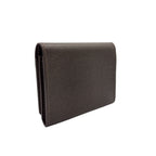 Louis Vuitton Amberop Carte de Visite Taiga Initial Leather Brown Card Case — view 2
