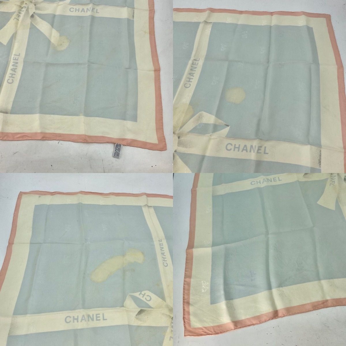 Chanel Scarf Silk Ribbon Bandana — view 3