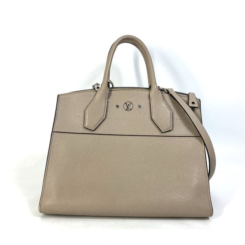 Louis Vuitton Handbag City Steamer MM Calfskin Galle Gray