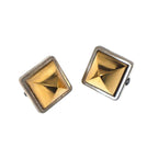 Hermes Medall Studs Earrings Set Gold Silver