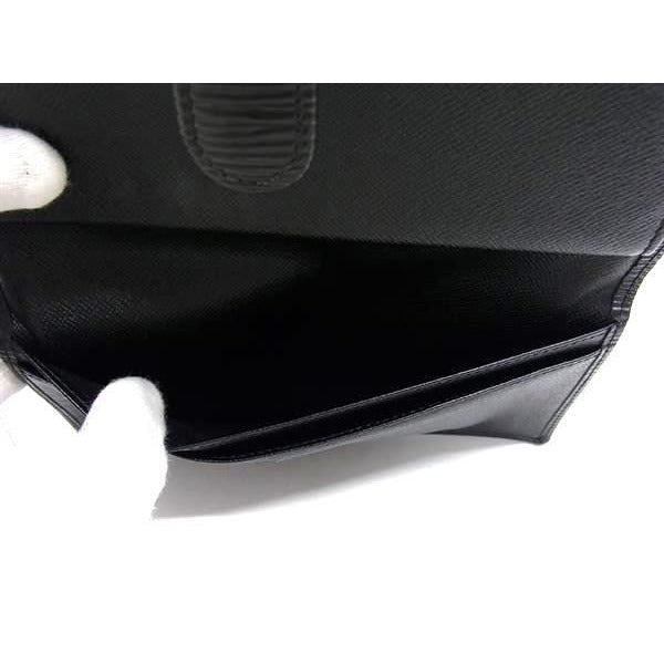 Louis Vuitton Long Wallet Epi Continental Viennese Black Leather — view 5