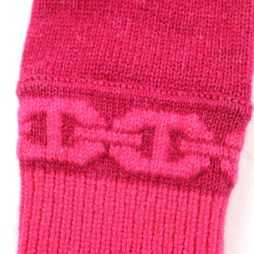 Hermes Heaven Cashmere Chaine D'ancre Motif Knit Gloves Pink — view 6