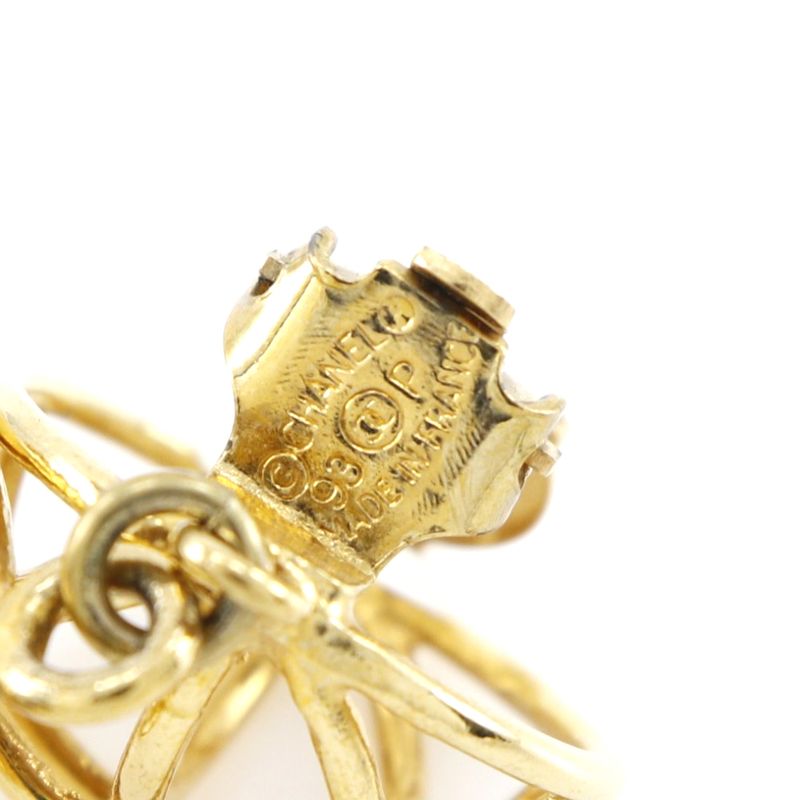 Chanel Birdcage Gold Plated 93 P 31.9 g Earrings — view 8