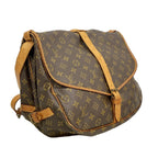 Louis Vuitton Shoulder Bag Monogram Saumur 35 Brown — view 2