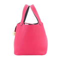 Hermes Picotin Lock 18 Kazak PM Hand Bag Taurillon Clemence Rose Blue New