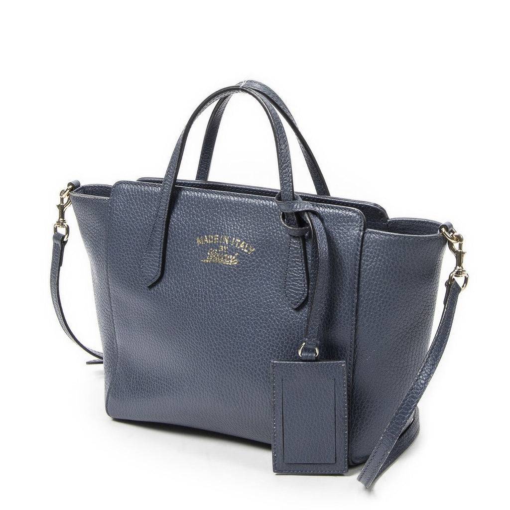 Gucci Mini Swing Tot Blue Grain Leather AB — view 2