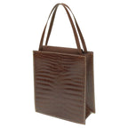 Hermes Lucy PM Tote Bag Niloticus Leather Brown 0125 — view 2