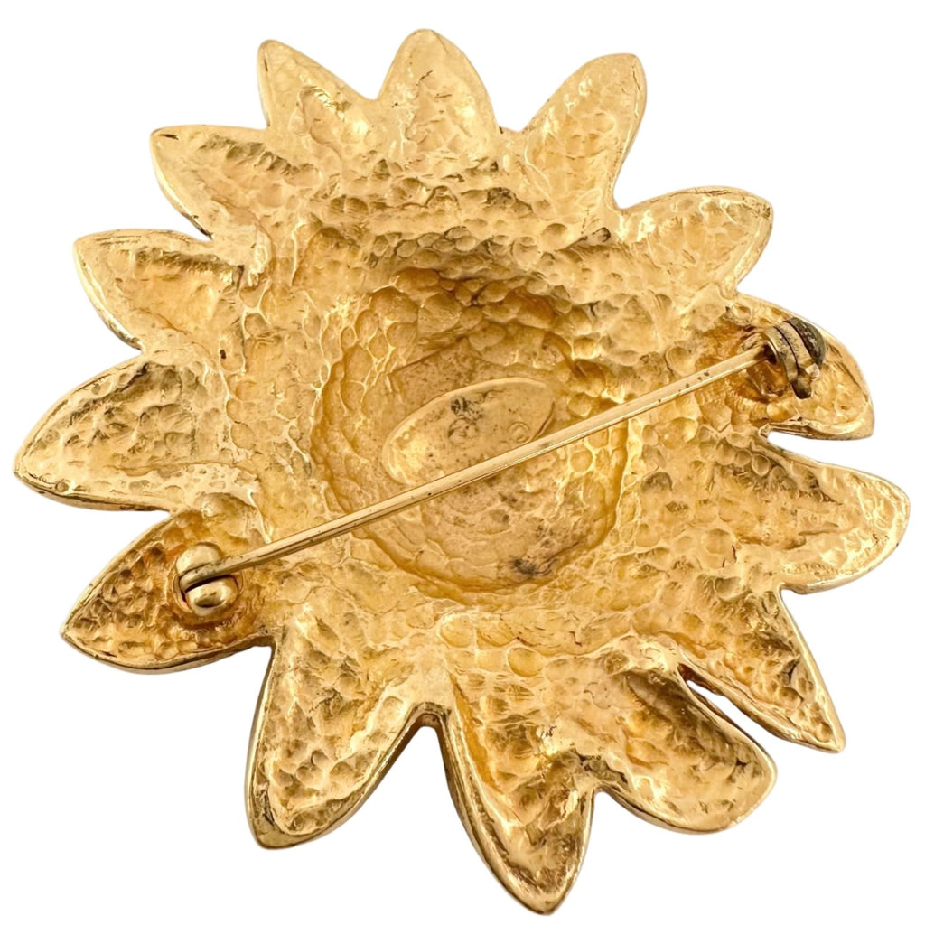Chanel Lion Motif Gold Plated Brooch — view 2