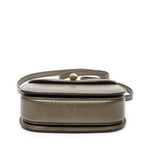 Gucci Small Bamboo Top Handle Flap Bag Blanc Grain Calfskin Leather — view 6