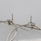 Hermes Earrings Loop MM 925 Sterling Silver Box Bag — view 4