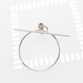 Hermes Earrings Loop MM 925 Sterling Silver Box Bag