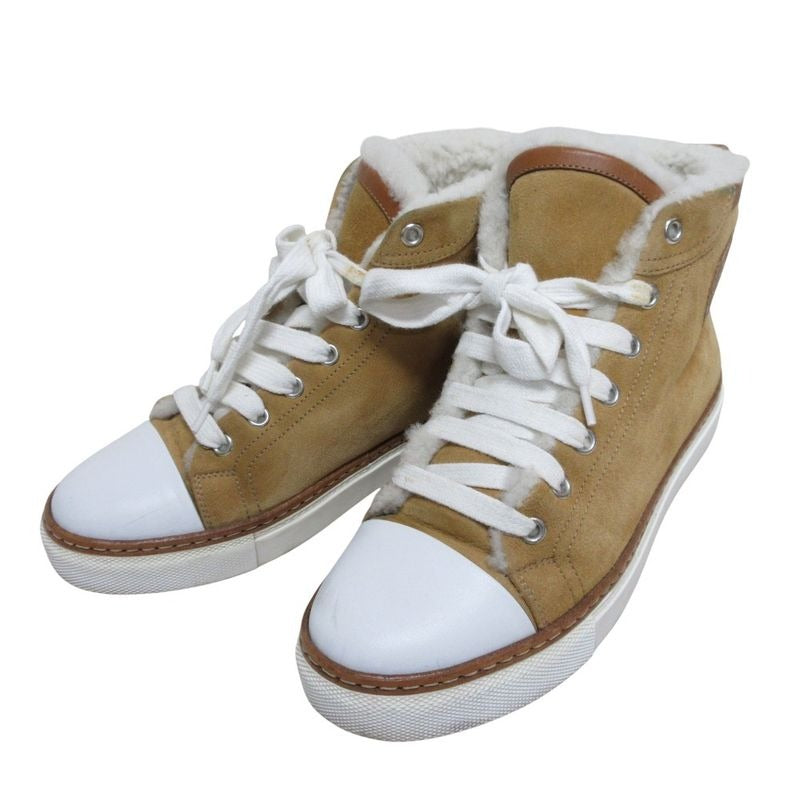 Hermes Jimmy Mouton High Cut Sneakers 36 1/2