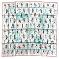 Hermes Scarf Carre 70 EX Libris LES Parisie Parisienne Silk Multicolor