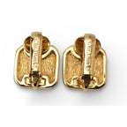 Christian Dior Earrings Vintage Rhinestone Green — view 9