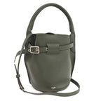 Celine Shoulder Bag Leather Khaki