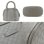 Gucci Handbag Micro Guccissima Leather Gray Gold Hardware 2-Way — view 3