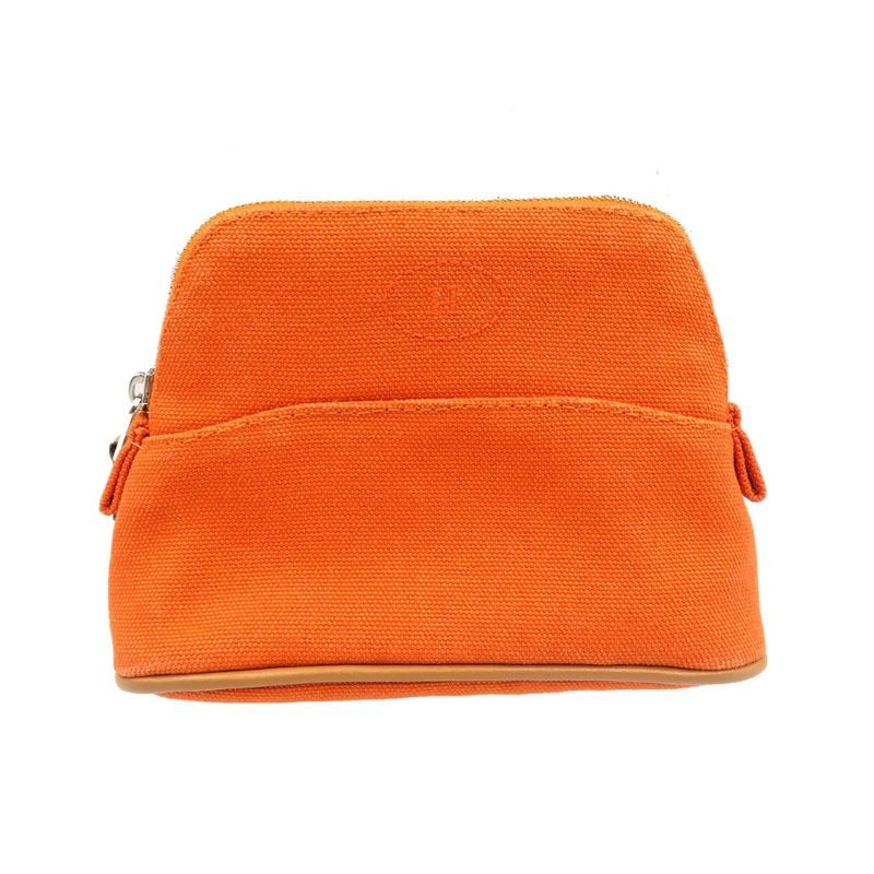 Hermes Bolide Pouch 16 Mini Cotton Leather Orange 1210