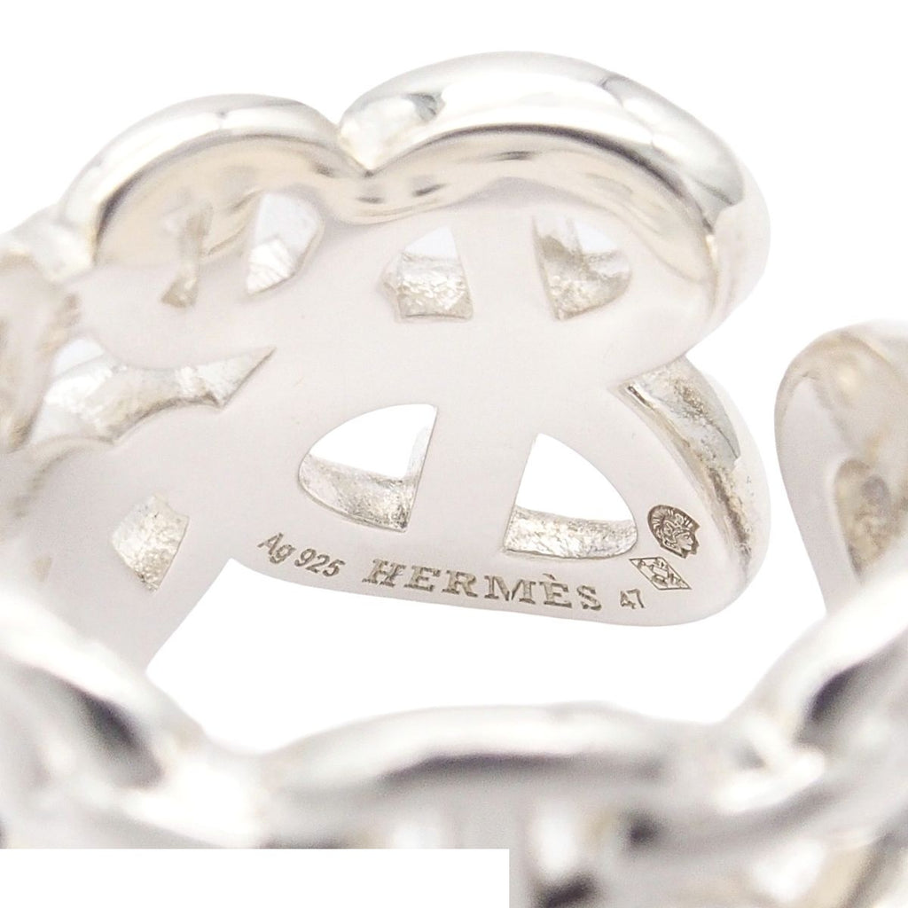 Hermes Chaine D'ancre Enchainee GM Silver 47 Ring — view 7