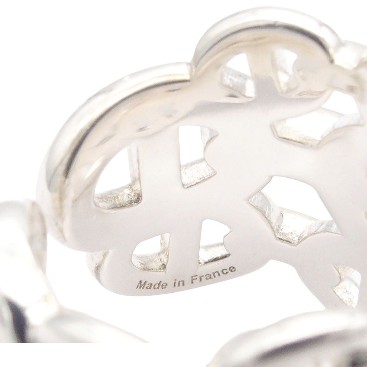 Hermes Chaine D'ancre Enchainee GM Silver 47 Ring — view 8