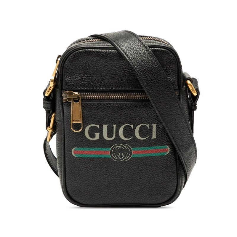 Gucci Sherry Line Black Multicolor Leather