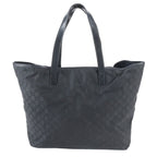 Gucci GG Leather Tote Shoulder Business Document Black