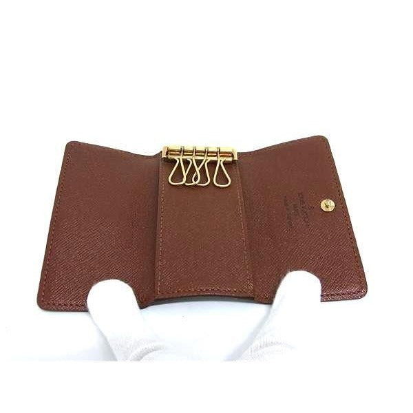 Louis Vuitton Key Case Monogram Multicles 4 Brown Leather — view 9