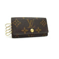 Louis Vuitton Key Case Monogram Multicles 4 Brown Leather