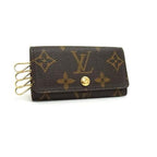 Louis Vuitton Key Case Monogram Multicles 4 Brown Leather