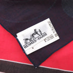 Hermes Ceremonial Maitre D'or Cotton Multicolor Scarf 0016 — view 3