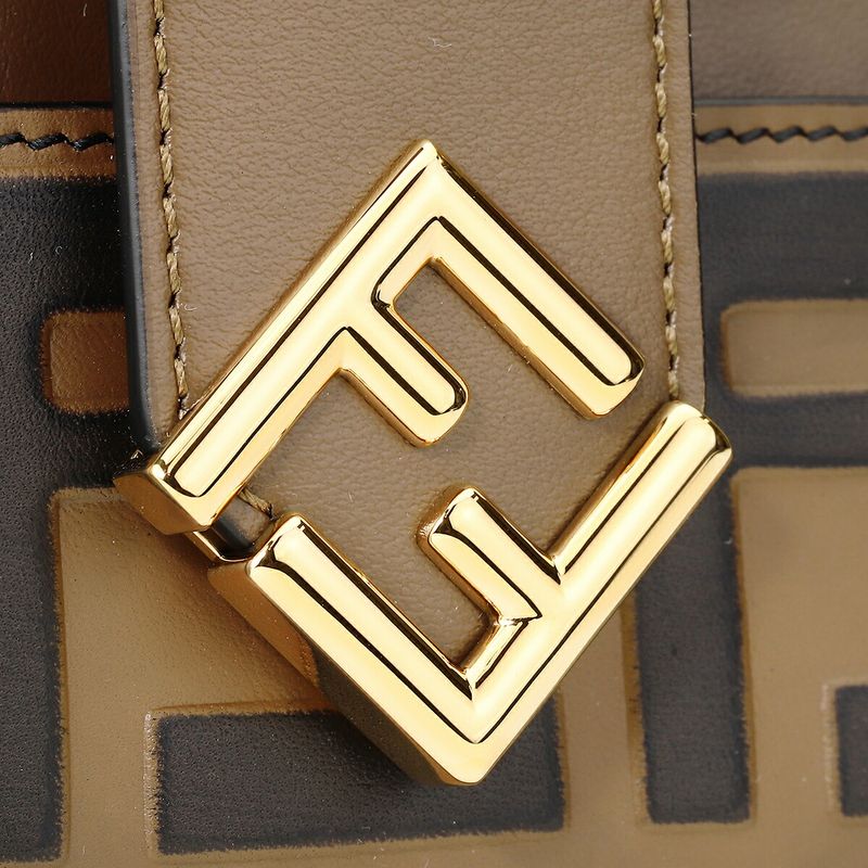 Fendi Card Case FF Diamond Brown — view 9