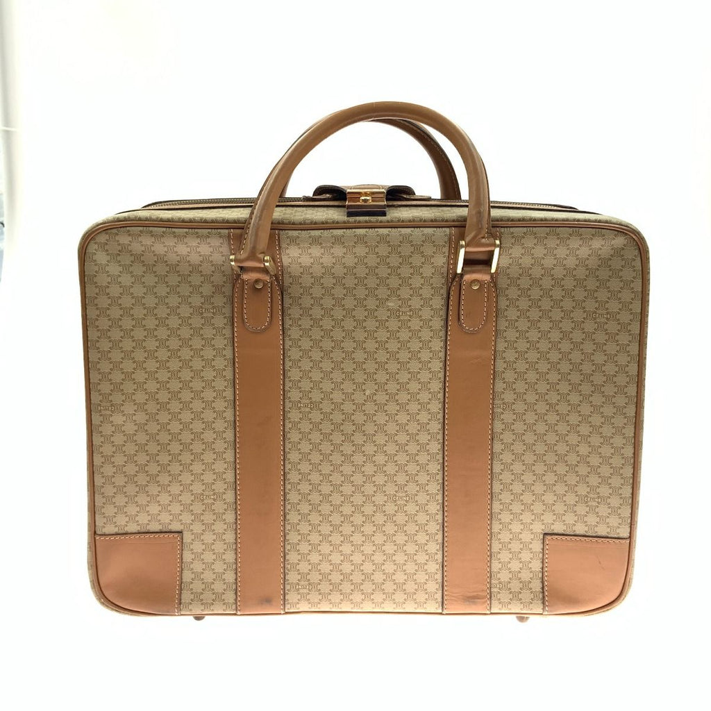Celine Macadam Travel Bag Suitcase Light Brown — view 2