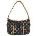 Louis Vuitton Shoulder Bag Lodge PM Black Monogram Multicolor Noir Gold