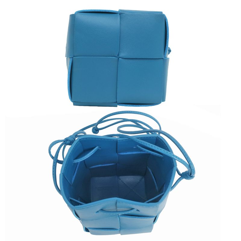 Bottega Veneta Cassette Mini Crossbody Bag Bucket Blue — view 5