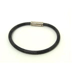 Louis Vuitton Bracelet Black Damier Graphite Silver — view 2