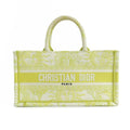 Christian Dior Book Tote Mini M1255 Zecq Handbag Yellow Canvas
