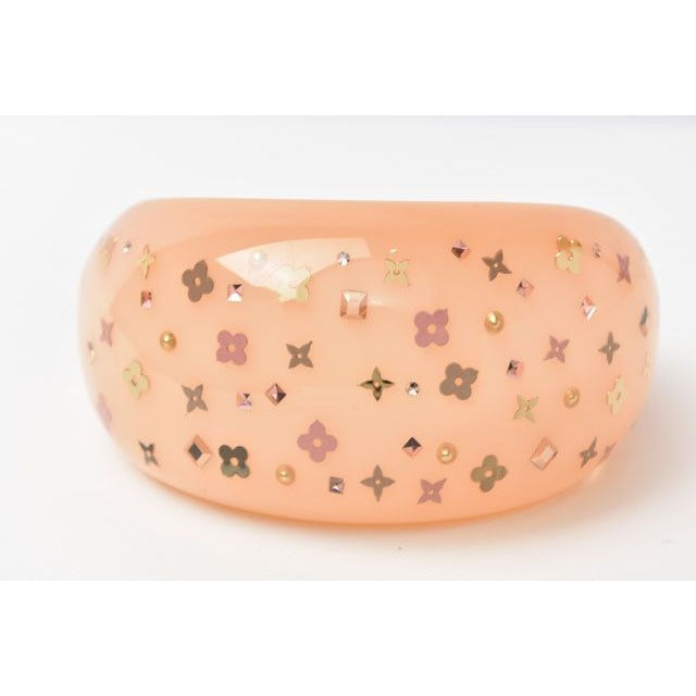 Louis Vuitton Bangle Bracelet Rose Pink Clear — view 2