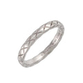 Chanel Coco Crush Small SM 55 Ring Platinum Quilted