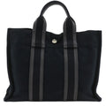 Hermes Fourre Tout PM Canvas Black Handbag